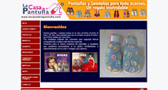 Desktop Screenshot of lacasadelapantufla.com